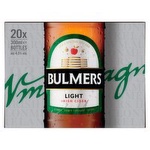 Bulmers Light Irish Cider Bottles 20 Pack (300 ml)